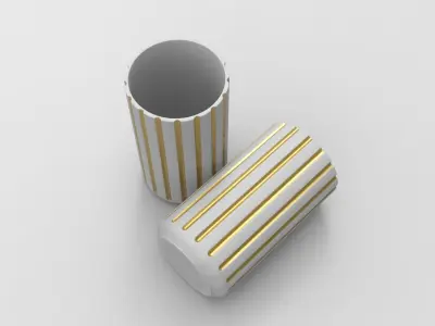 Lyngby Vase Low-poly 3D model