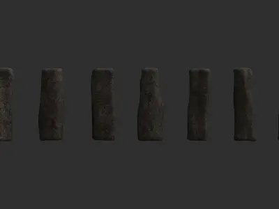 Rock Pillars - Base Free low-poly 3D model