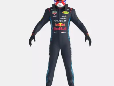 F1 Red Bull Suit 2024 3D model