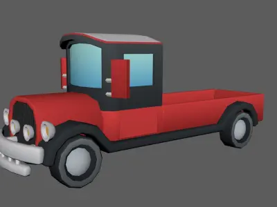 Low Poly Truck Pack - 15 Pieces Low-poly 3D model