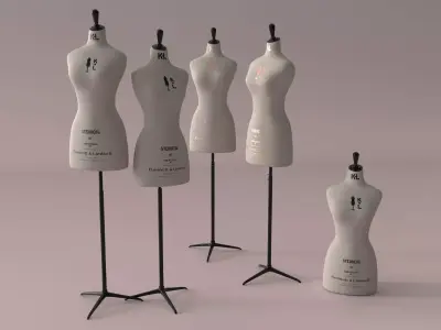 Mannequin Kenneth and Lidnsell 3D model