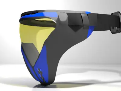 Paintball Facemask - Type 3 3D model