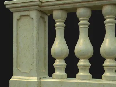 Classic Balustrade 3D model