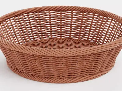 -Wicker Basket- 3D model