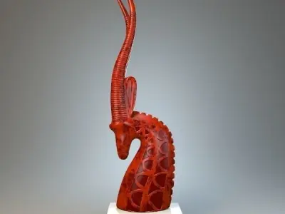 Sculpture Antelope 3D model
