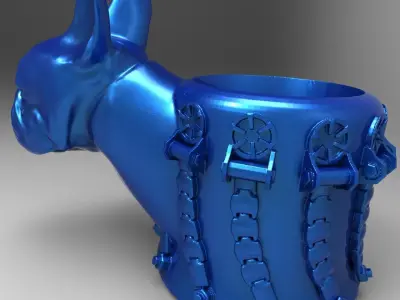 Bulldog penholder 3D print model