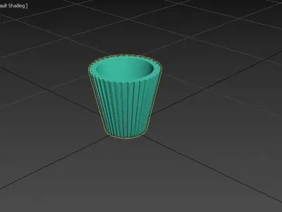 miniature flower pot 07 3D print model