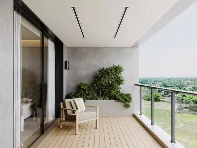 Suite interior design scene 3D model