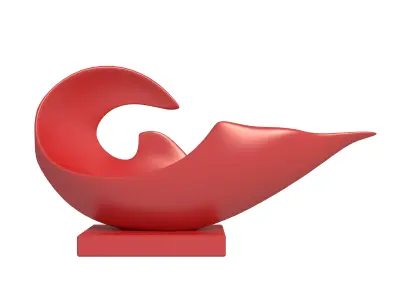 Abstract sculpture 3D model 2