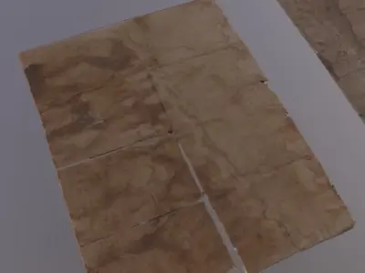 Stained Paper Low-poly 3D model