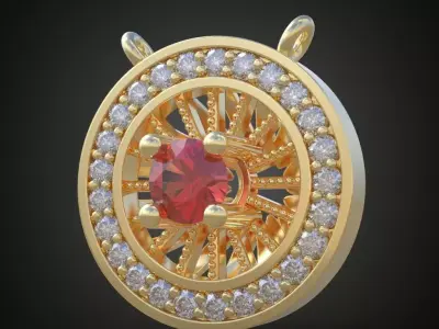 My Exclusive Pendant  3D 0067 printable model Free 3D print model