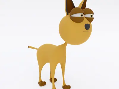 Cat cartoon animal 3d model  3D model