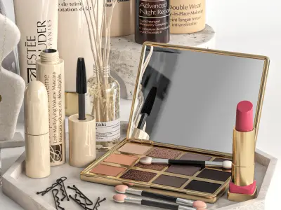 makeup set 01 3D model