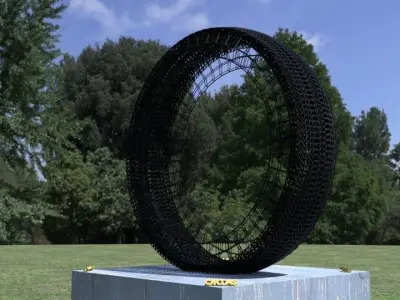 ORTAS TIRE NO 10 GAME READY Low-poly 3D model