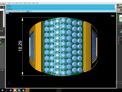 Luxury Square Diamond Ring for Men 2894 3D print model