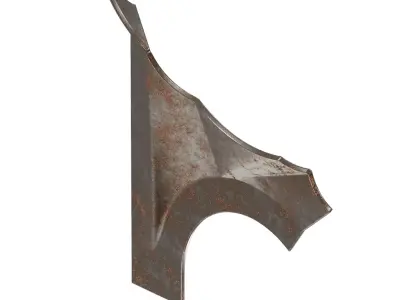 Rusty Car Fender 3D model