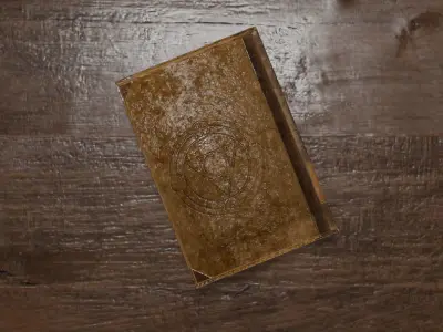 Antique Table Chair 3D model