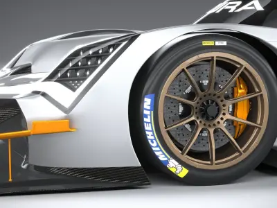 Acura ARX-06 Racecar 2023 3D model