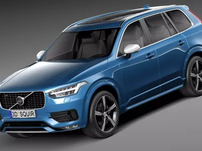 Volvo XC90 R-design 2015 3D model