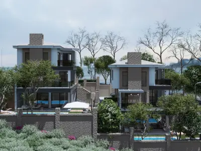 VILLA   - 2 BLOCKS 3D model