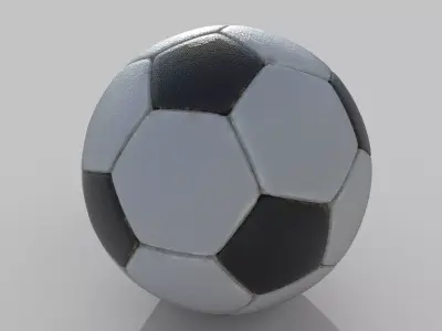 Soccer ball Football Sports equipment Ball 3D model