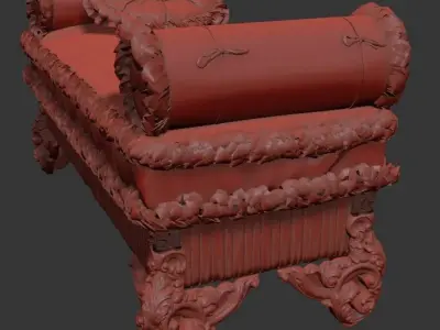  bench chair 3D model