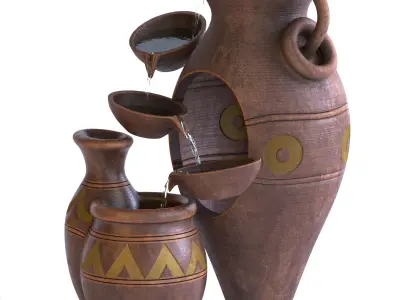 Water fountain 3D model