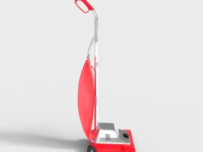 UPRIGHT VACUUM CLEANER Low-poly 3D model