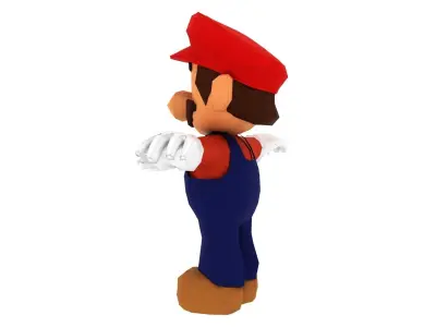 Super Mario Low-poly 3D model