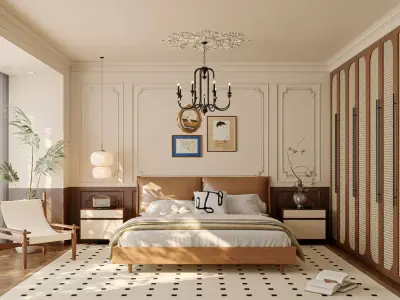     Bedroom interior 13 3D model