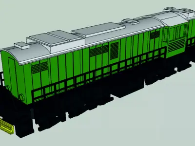  TEM-2 diesel locomotive 3D print model