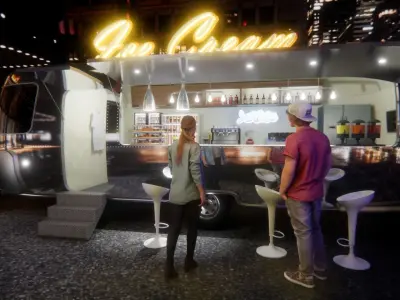 Ice cream truck 3D model