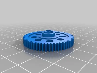 60 tooth gear Spur gear for 1 16 rally RC car Also a mold to ... Free 3D print model