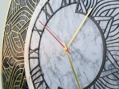 wall clock  Low-poly 3D model