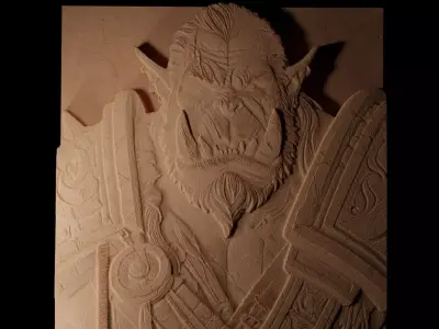 Orc CNC 3d Print High Relief Sand Casting 3D print model