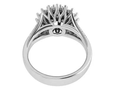 Flower Split Shank Ring 4661 3D print model
