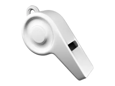 3d  whistle icon 3D model