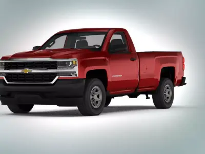 Chevrolet Silverado 1500 Low-poly 3D model