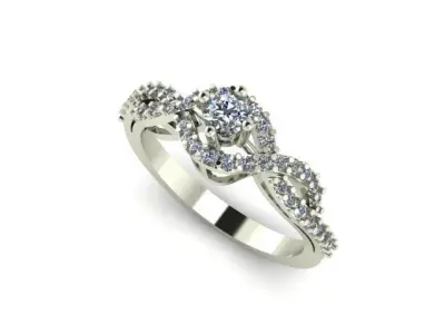 wedding ring 3D print model