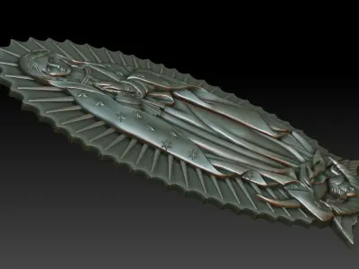 Virgin of Guadalupe 2 3D print model