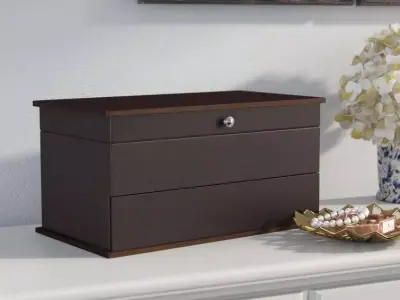 Wooden Jewelry Box Free 3D model