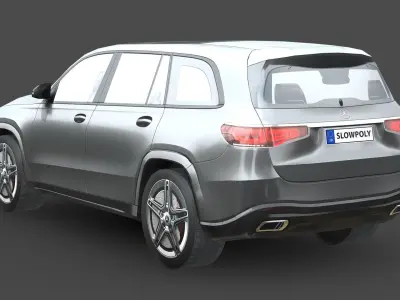 Mercedes-Benz GLS Low-poly 3D model