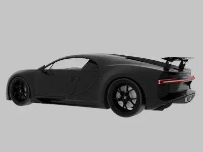 BUGATTI chiron - sport car 3D model