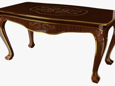 Classic Table 0001 Free 3D model