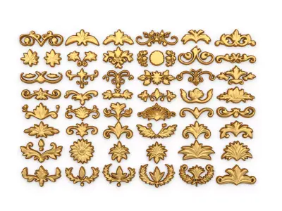 Acanthus Leaves Collection 21 3D print model