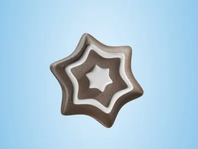 Christmas Cookie Free low-poly 3D model