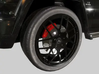 Mercedes-Benz G65 AMG Low-poly 3D model