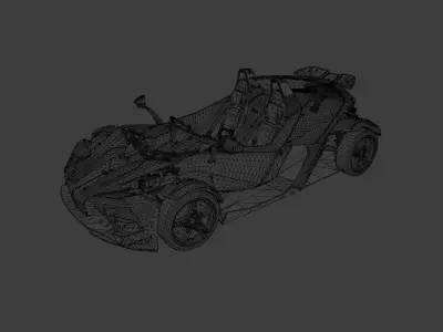 KTM X-BOW R Low-poly 3D model