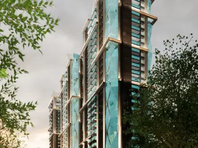 DIAMOND TOWERS TAIWAN TAIPEI Scene Twinmotion  3D model