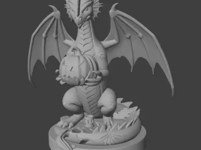 Halloween Black Demon 3D Model 3D print model